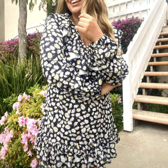 Daisy Print Mini Dresses